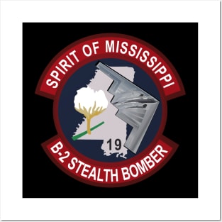 B2 - Spirit of Mississippi - Stealth Bomber wo Txt Posters and Art